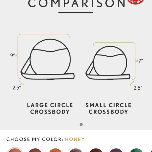 Portland Leather MANTIS Small Circle Crossbody - Picture 11 of 11